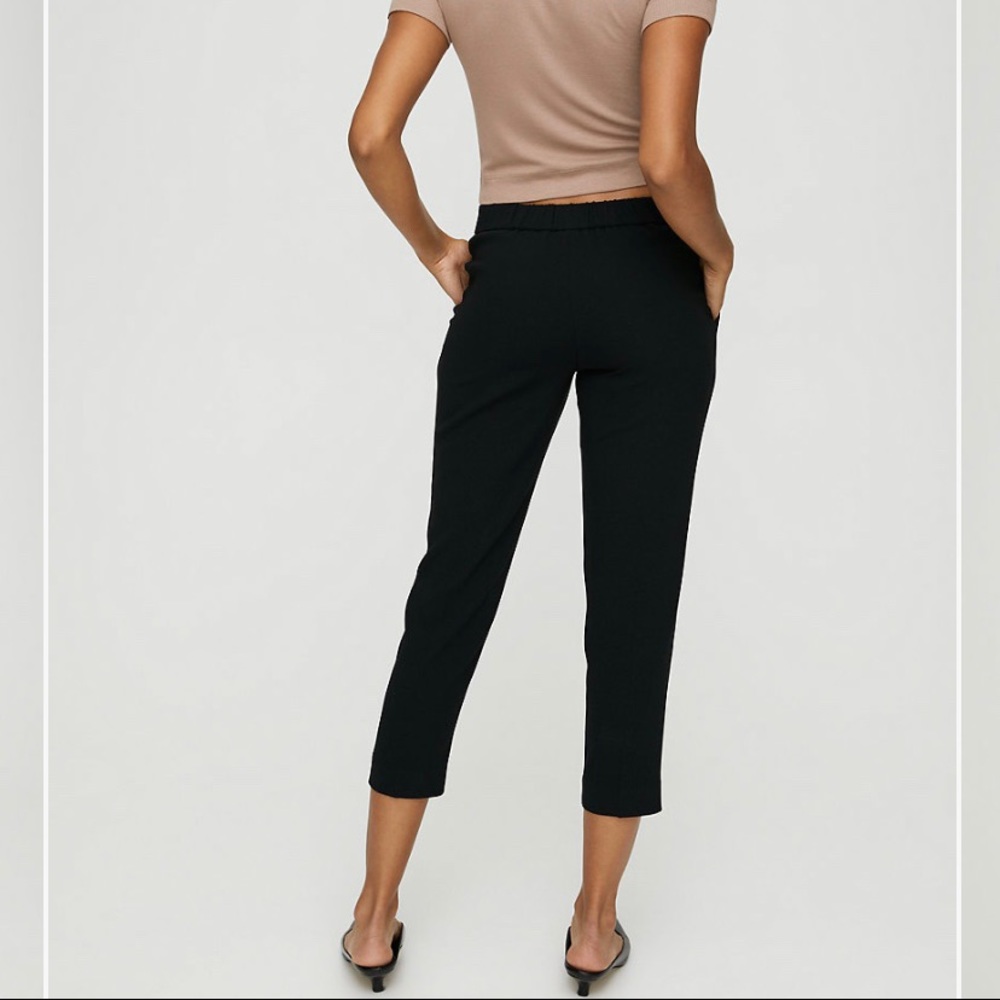 Babaton Cohen Pant Terado Navy Cropped Length. - Picture 2 of 8